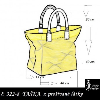 Kabelka č. 08 nákupní taška - výška 40 cm