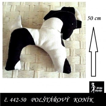 Polštářový koník velký, výška 50 cm