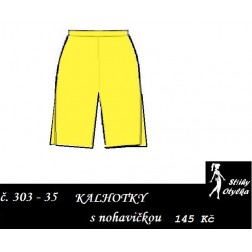 Spodní kalhotky vzor č. 35 s nohavičkou Augusta