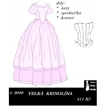 Velká krinolína Sissi r. 1860