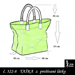 Kabelka č. 08 nákupní taška - výška 60 cm